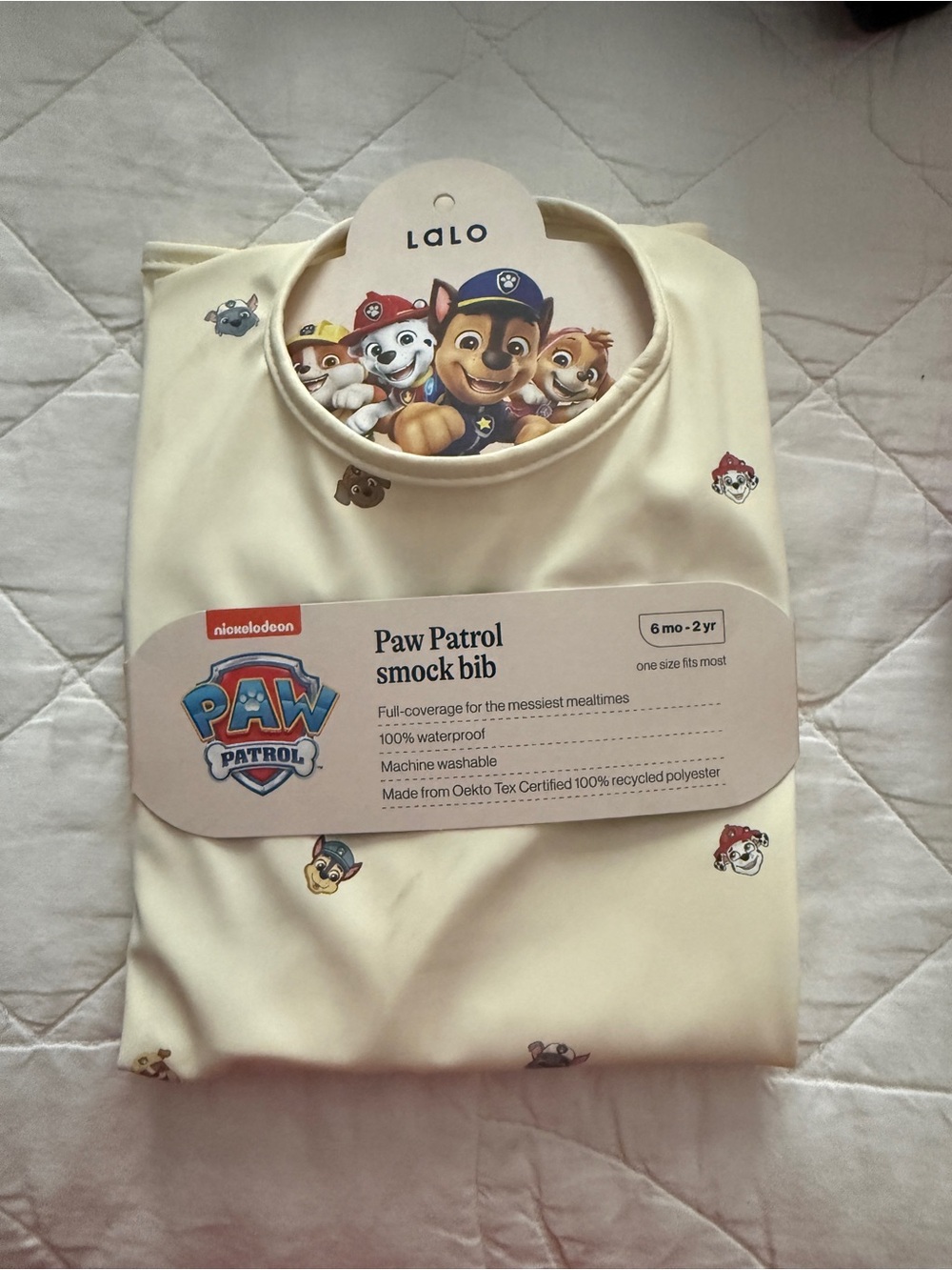 Paw Patrol smock bib